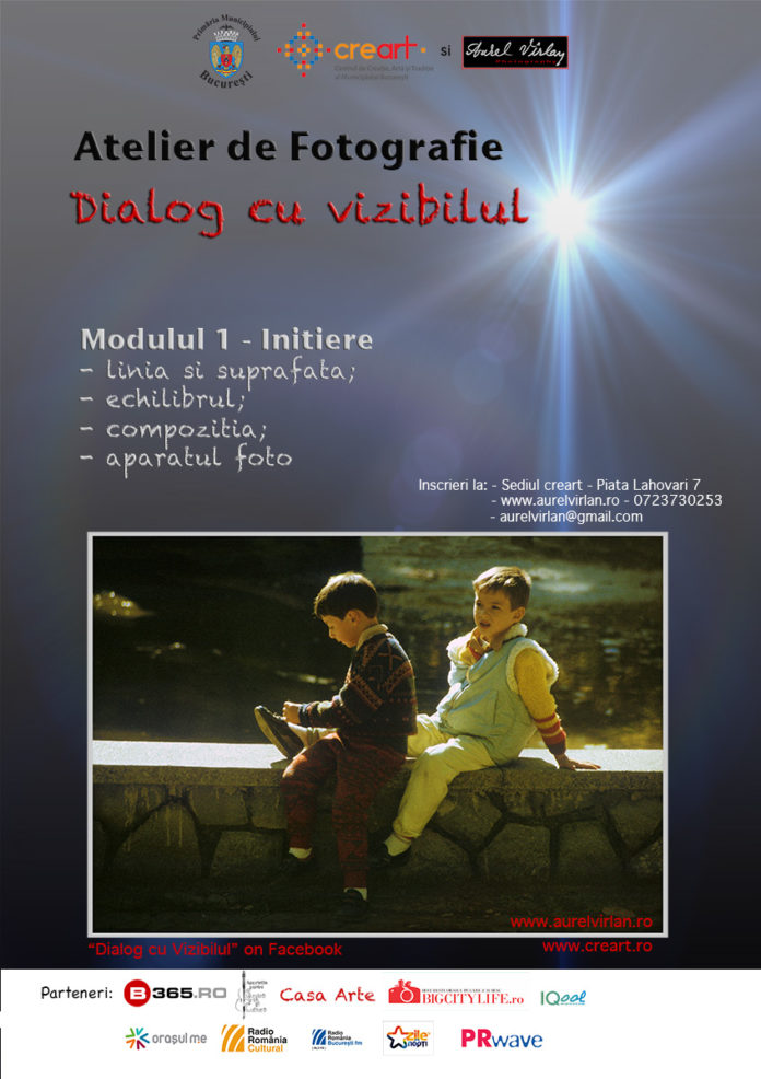 Photography for beginners. Weekly workshop with Aurel Virlan one of the best photographers.